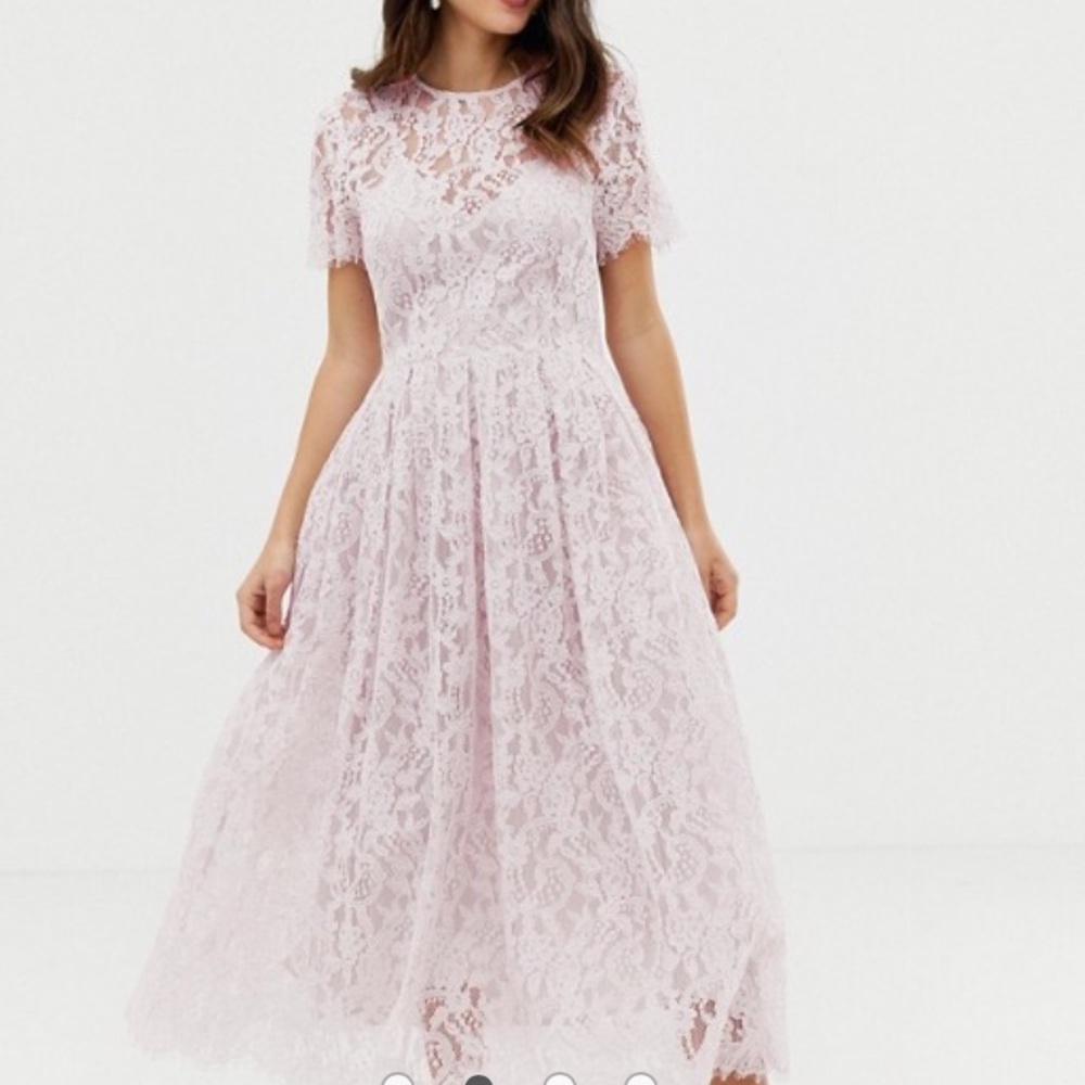 ASOS Pink Lace Dress